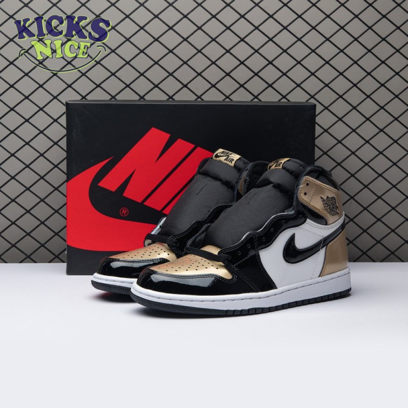 Jordan 1 Retro High NRG Patent Gold Toe Size 40-47.5