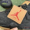 Jordan 4 Retro Levi's Black Size 40-46