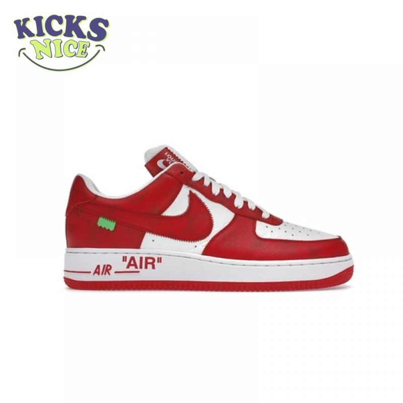 Nike Air Force 1 Low By Virgil Abloh White Red