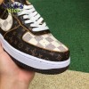 Nike Air Force 1 Low Monogram Brown Damier Azur