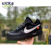 Off-White x Air Force 1 Low 'Black' Size 40-47.5