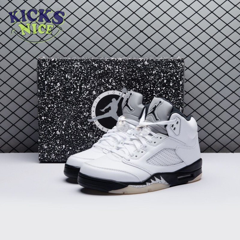 Air Jordan 5 White and Black DD0587 110 Size 40-47.5