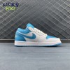 Jordan 1 Low Aquatone 553558-174 Size 36-47.5