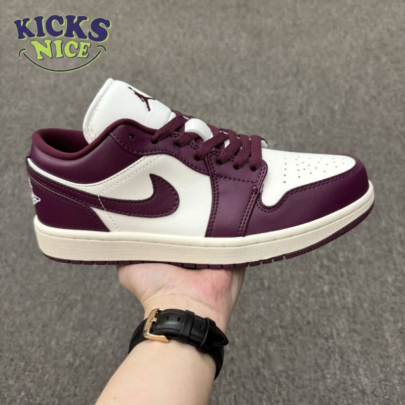 Jordan 1 Low Bordeaux DC0774-161 Unisex Size