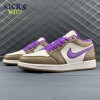 Jordan 1 Low Purple Mocha 553558-215 Size 36-47.5