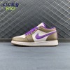 Jordan 1 Low Purple Mocha 553558-215 Size 36-47.5