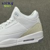 Jordan 3 Retro Pure White 136064-111 Unisex Size