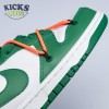 Off-White x Dunk Low 'Pine Green' Size 36-47.5