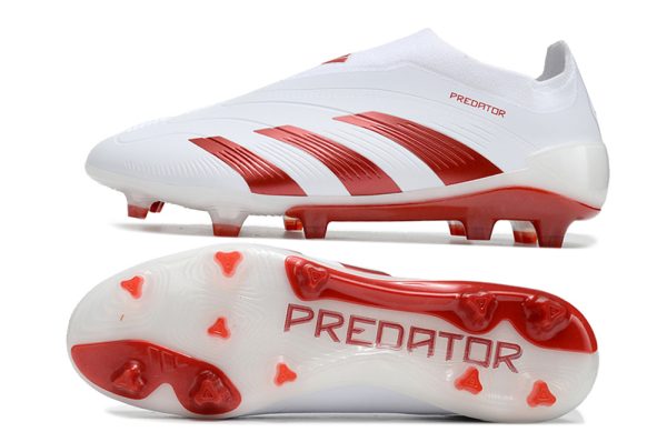 Adidas Predator Elite Tongue FG fußballschuh - Weiß Rot